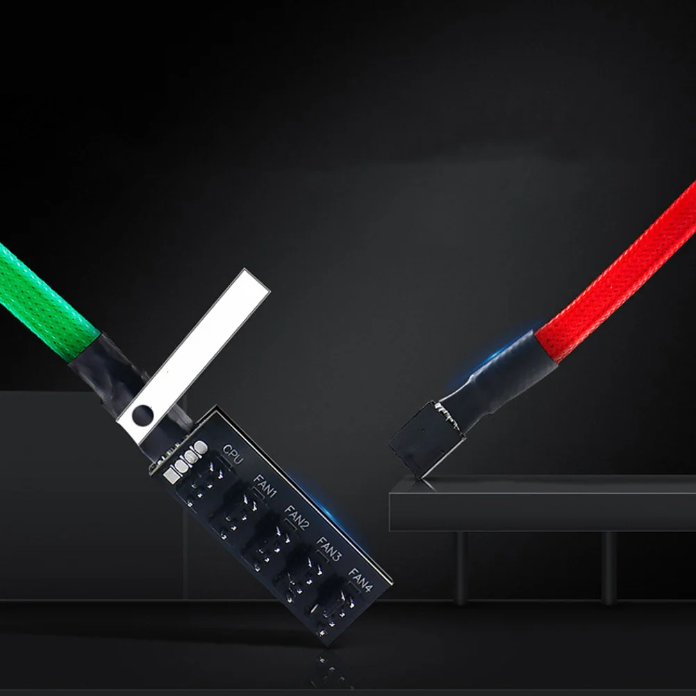 

Cooling Hub 5 Ports Rgb Magnetic Computer Case Fan Docking Station For Desktop Cooling Fan Extension Cable