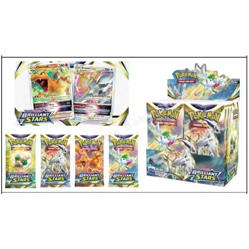 Original Genuine Pokemon PTCG Card US Version Sword Shield SS9 Booster Booster Pack Out of Print Original Box Child Gift Cartoon