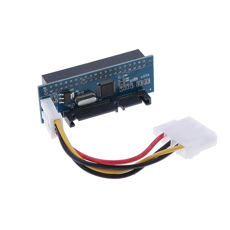 IDE para SATA HDD Adaptador, Conversor de Disco Rígido, Azul PC Plus Metal PATA IDE, 40Pin para 22Pin, Conector do Disco Rígido, 3.5