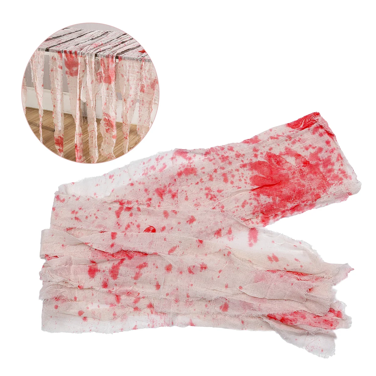 

Layout Prop Halloween Decorative Gauze Party Supplies Decorate Tablecloth Bloody