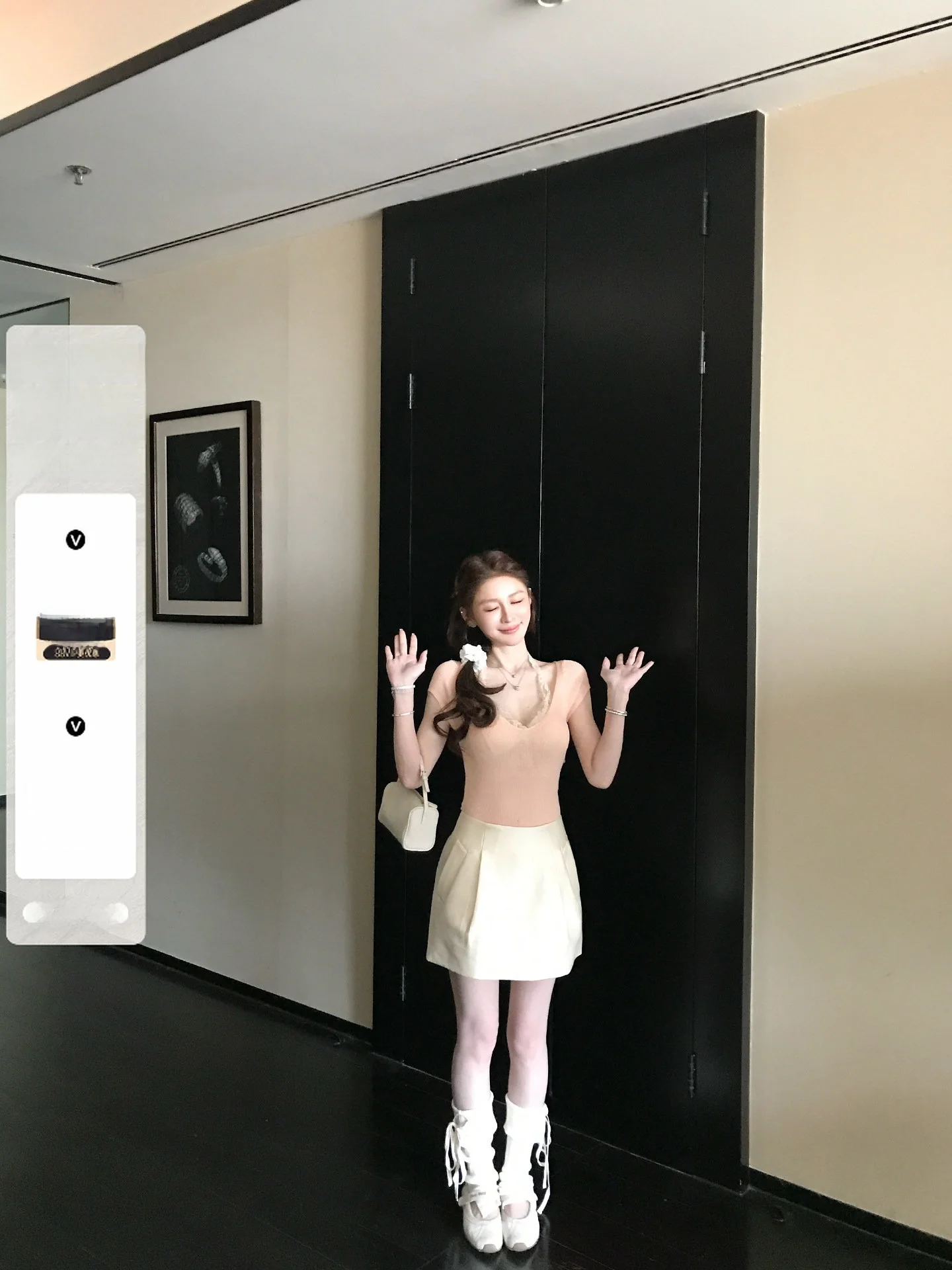 

Пышная юбка-бутон из двустороннего твилового шелка и шерсти с высокой плотностью ткания, повседневная, со средней талией, свободного кроя, весенняя, китайского происхождения