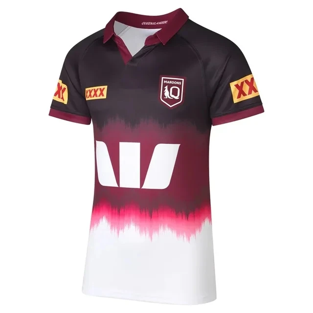 

2024 QUEENSLAND MAROONS MENS TRAINING RUGBY JERSEY size S--5XL (Custom name and number )