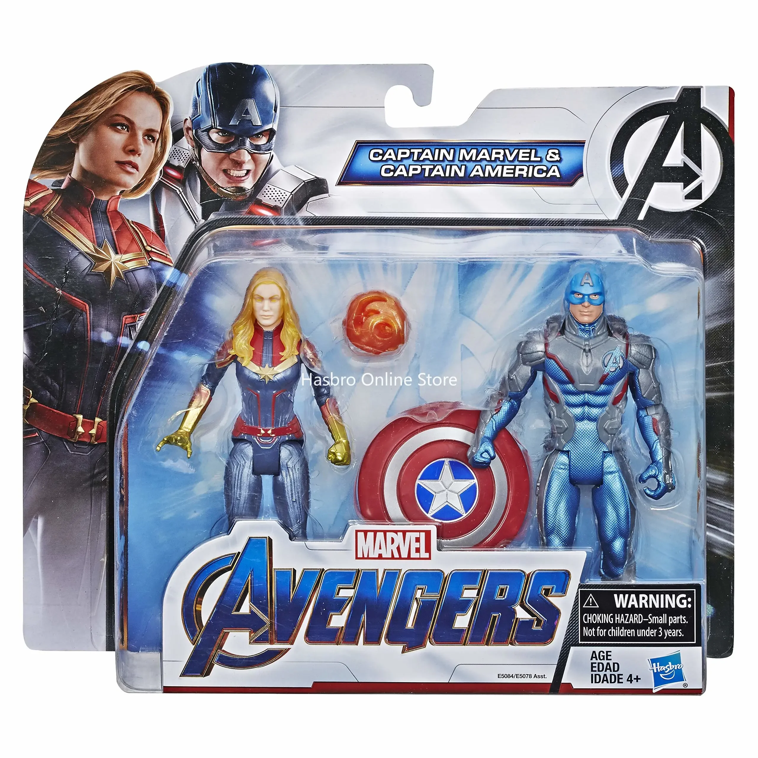 Hasbro Avengers Marvel Endgame Captain America & Captain Marvel Iron Man & Marvel’s Rescue Figure 2 Pack Characters E5078