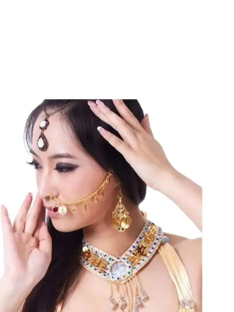 

1pcs/lot Nose Chains For Belly Dance Dancing Jewelry Gold India dance coin nose chain