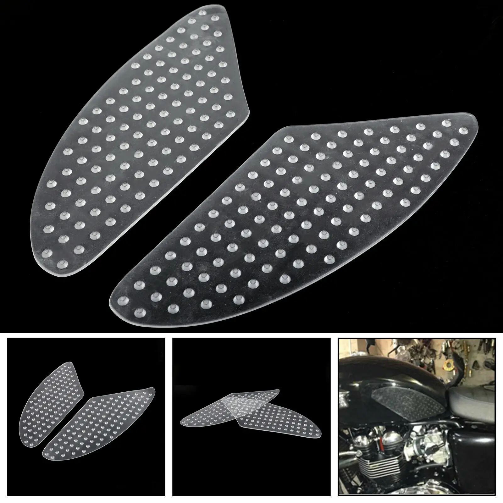 

Motorcycle Fuel Tank Pads Sticker For Yamaha Honda CB900F CB600F HORNET CB250 Side Decals Gas Knee Grip Protector Traction Pads