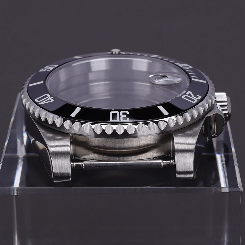 40mm Für NH34 NH35 NH36 8215 8205 ETA2824 PT5000 ST2130 Uhrwerk SUB Uhrengehäuse Poliertes Oyster/Jubilee Armband Saphirglas Bestseller – Detail 4