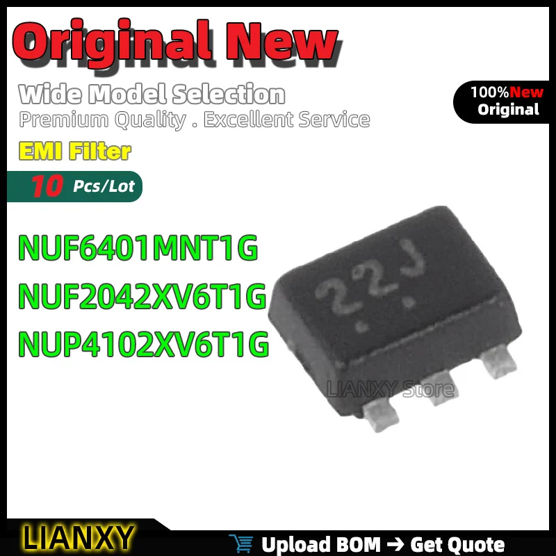 10Pcs DFN-12 NUF640…