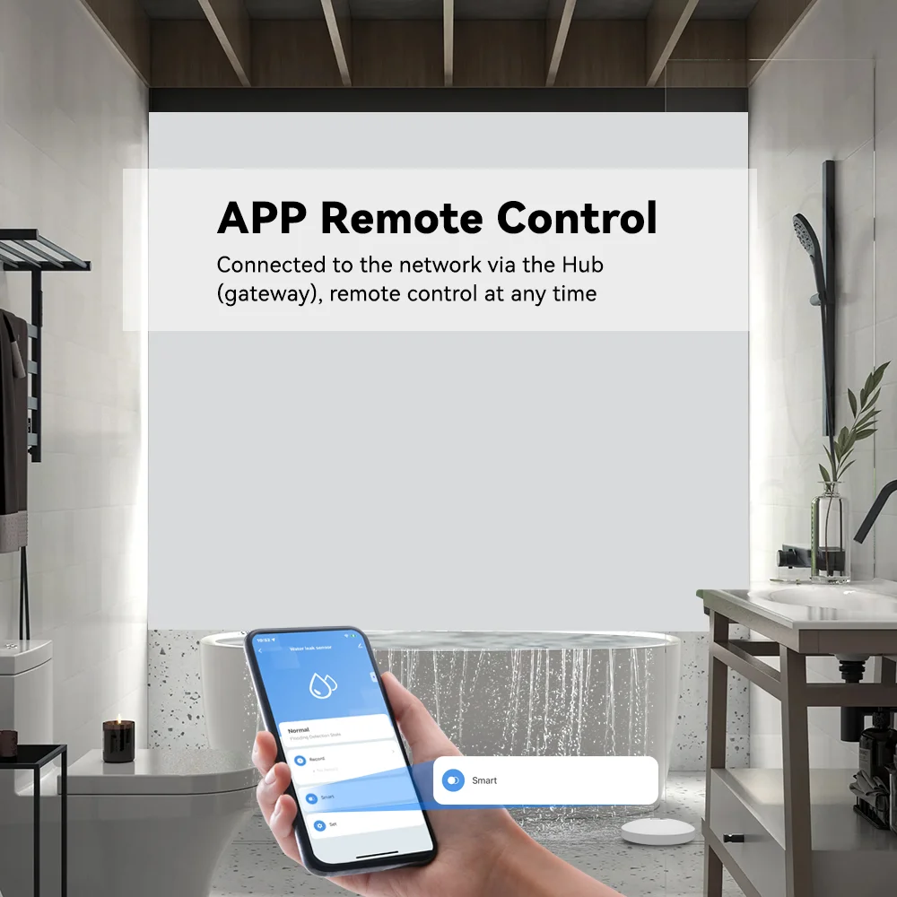 Meian-tuya zigbee水漏れリンケージ検出器、フラッド漏れ防止水センサー、オーバーフロー、防水、スマートホームセキュリティ保護