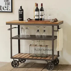 Kitchen Island Table Handcart Rolling Practical Outdoor Service Food Handcart Bar Beach Grocery Caboceros Restaurant