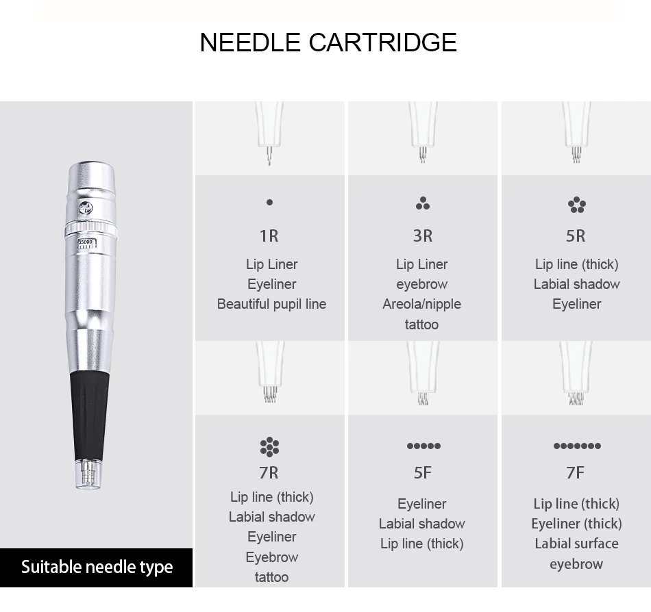 Universal Traditonal Microblading Pen Two Kinds Of Plugs For Eyebrow Eyeliner Lips Semi-permanent Makeup Tattoo Machine