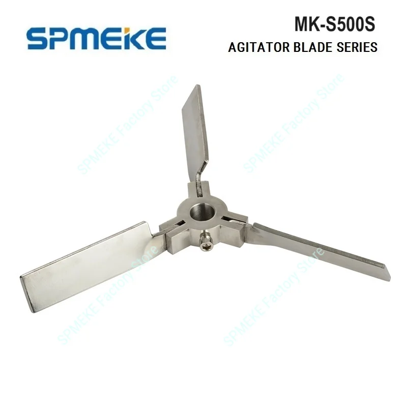 304 Stainless Steel Paint Propeller With Rod,3 Leaf Blade Agitator Propeller, Mixer Foldable Impeller,Sawtooth Disc Stirrer