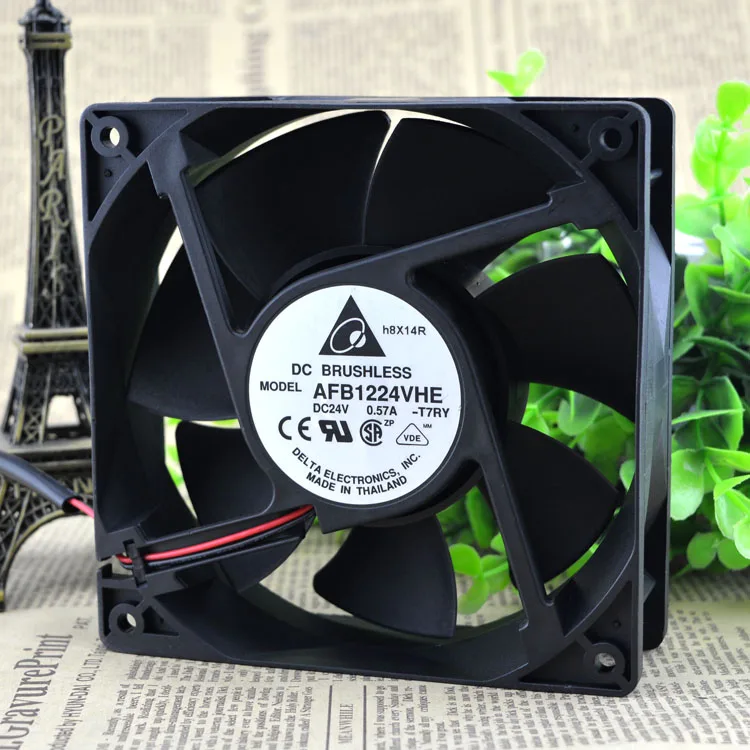 

ORIGINAL AFB1224VHE 24V0.57A 12CM12038 INVERTER COOLING FAN 2WIRES