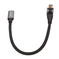 USB-C cable for fast data transfer and power delivery (black, 1 meter)