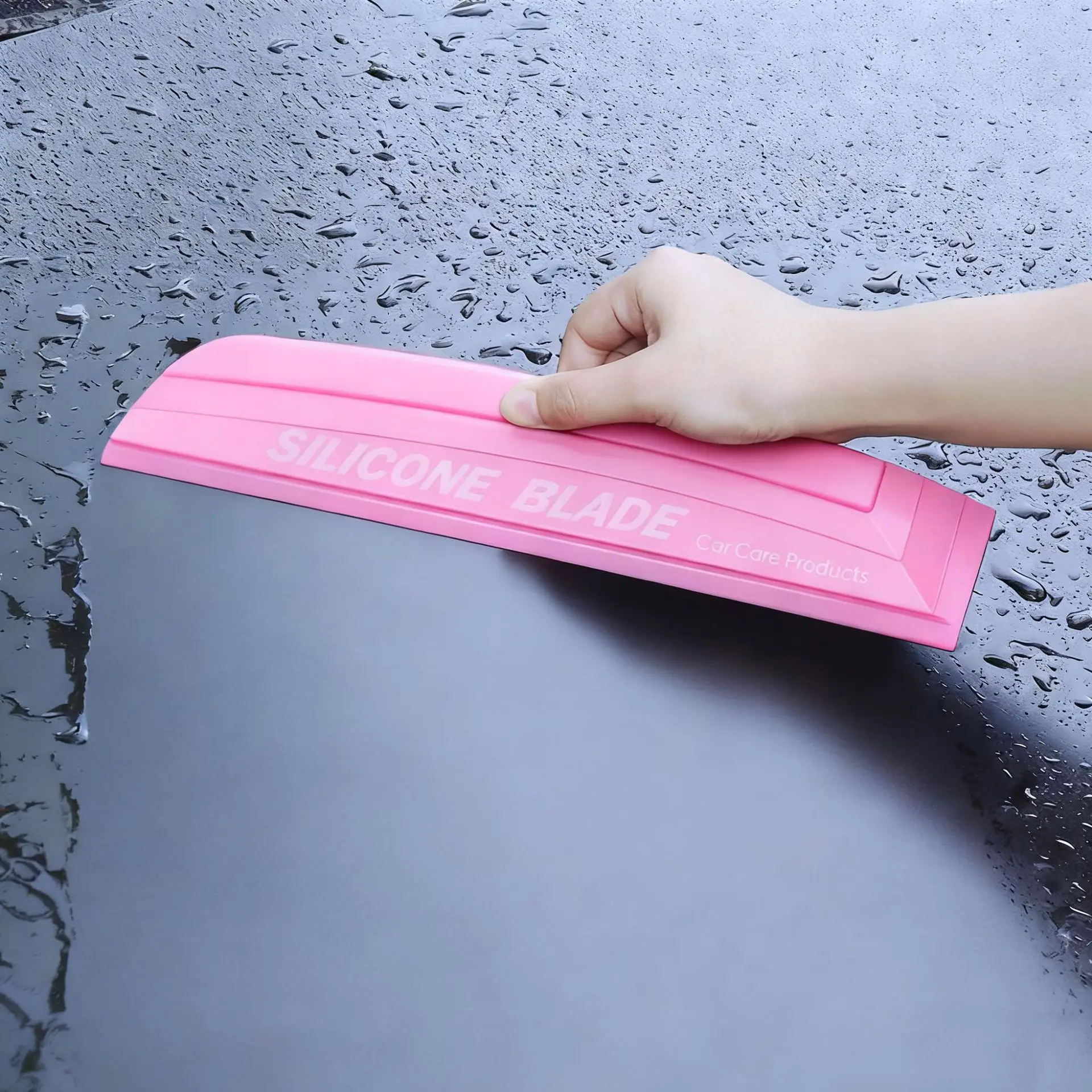 Non-Scratch Car Wrap Tools Soft Silicone Handy Squeegee Drying Blade Water Window Wiper Clean Film Scraper Accessories view 3