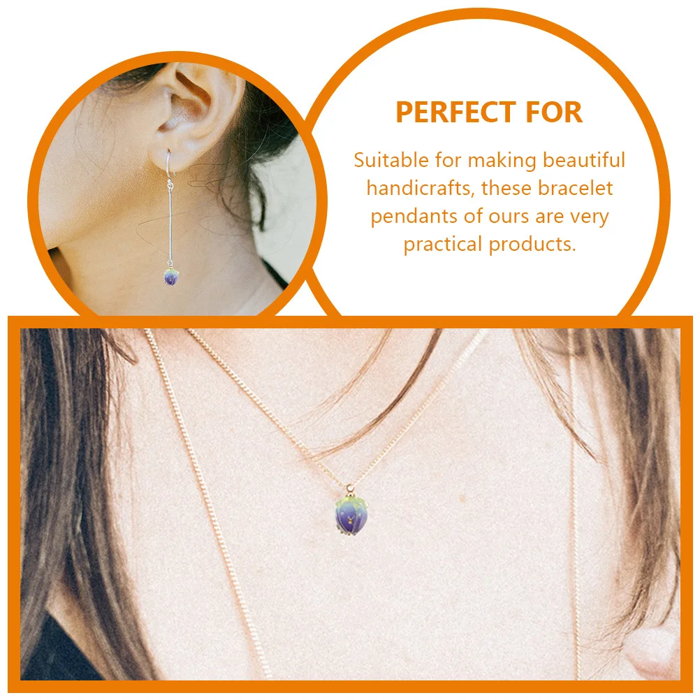 20Pcs Resin Pendant Charms Adorable Practical Decorations for DIY Necklace Bracelet Crafts Handmade Ornaments Accessories