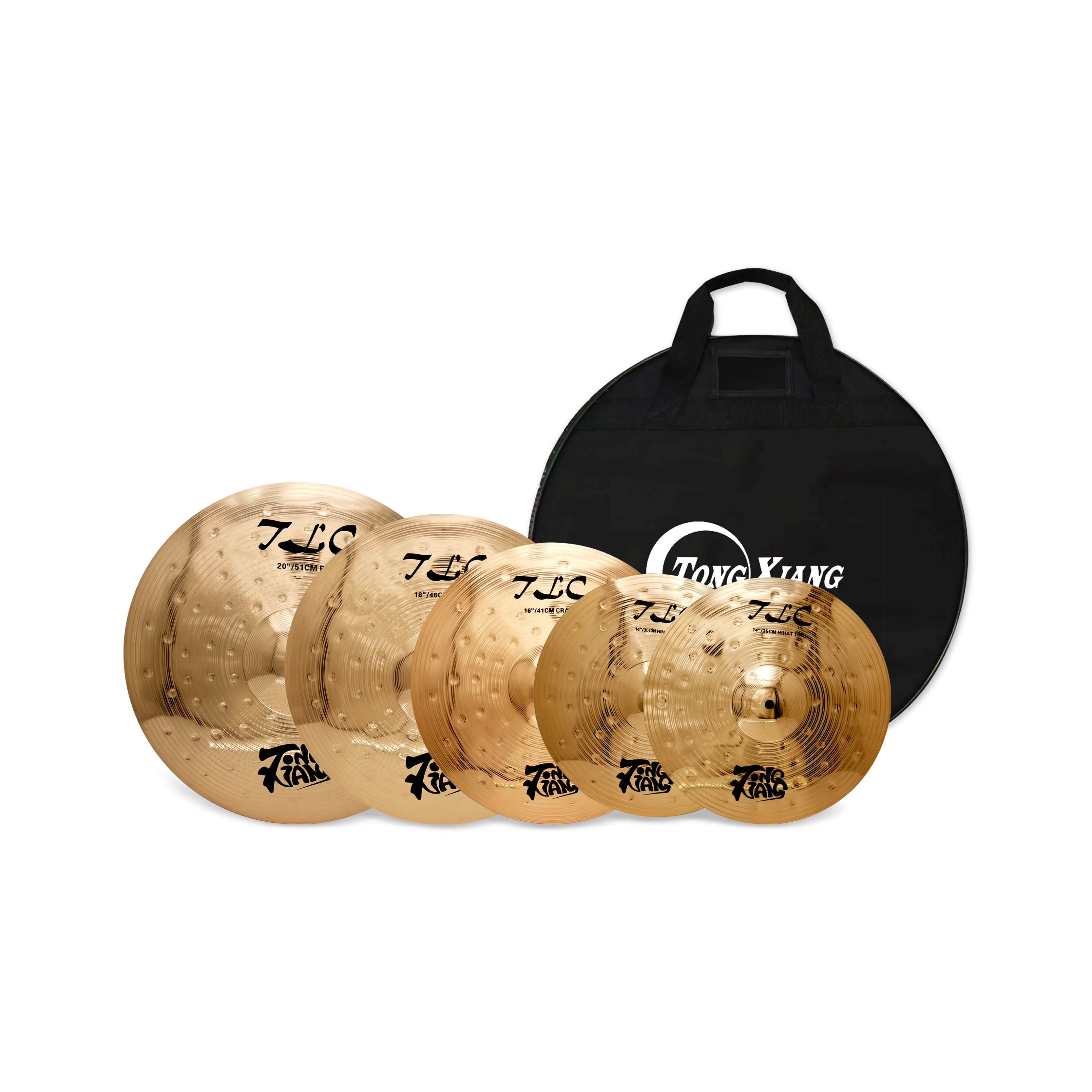 Popular B8 Bronze TLC Series 5Pieces Cymbal Set With Cymbal Bag