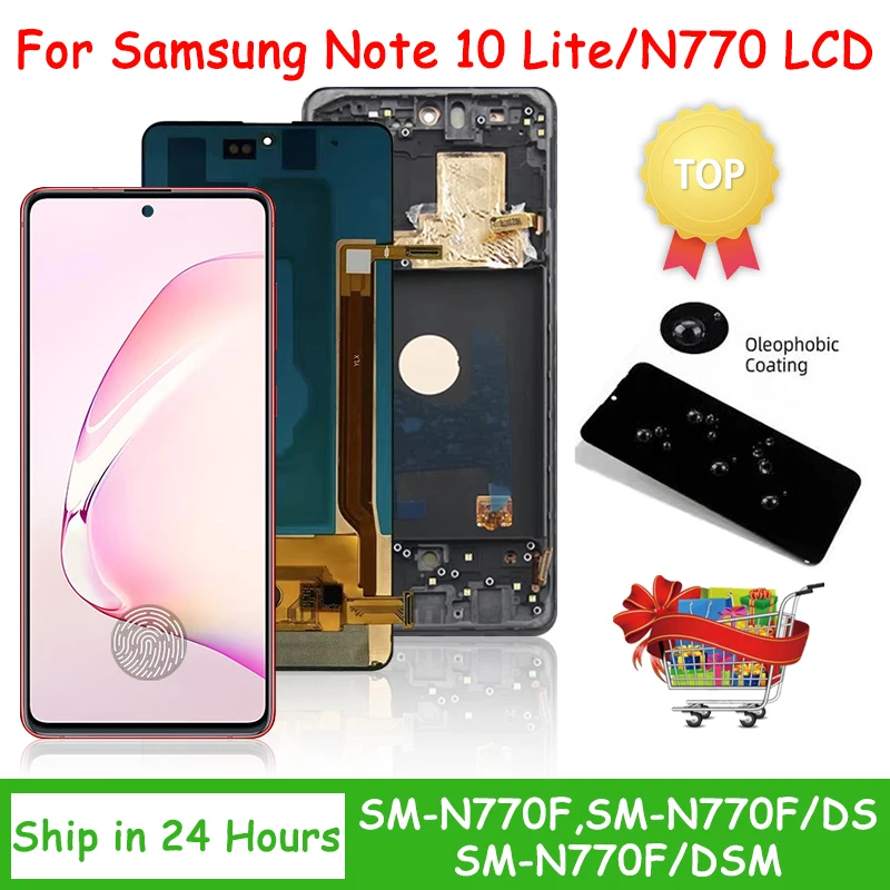 N770 N770F/DS N770F/DSM Premium Lcd For Samsung Note 10 Lite Display Touch Screen Digitizer Panel Assembly Replacement