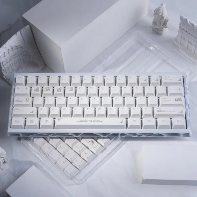 

Baroque Theme Keycaps Set PBT Cherry Profile Light-transmitting Custom Original Handmade Keycaps for Mechanical Keyboard Gift