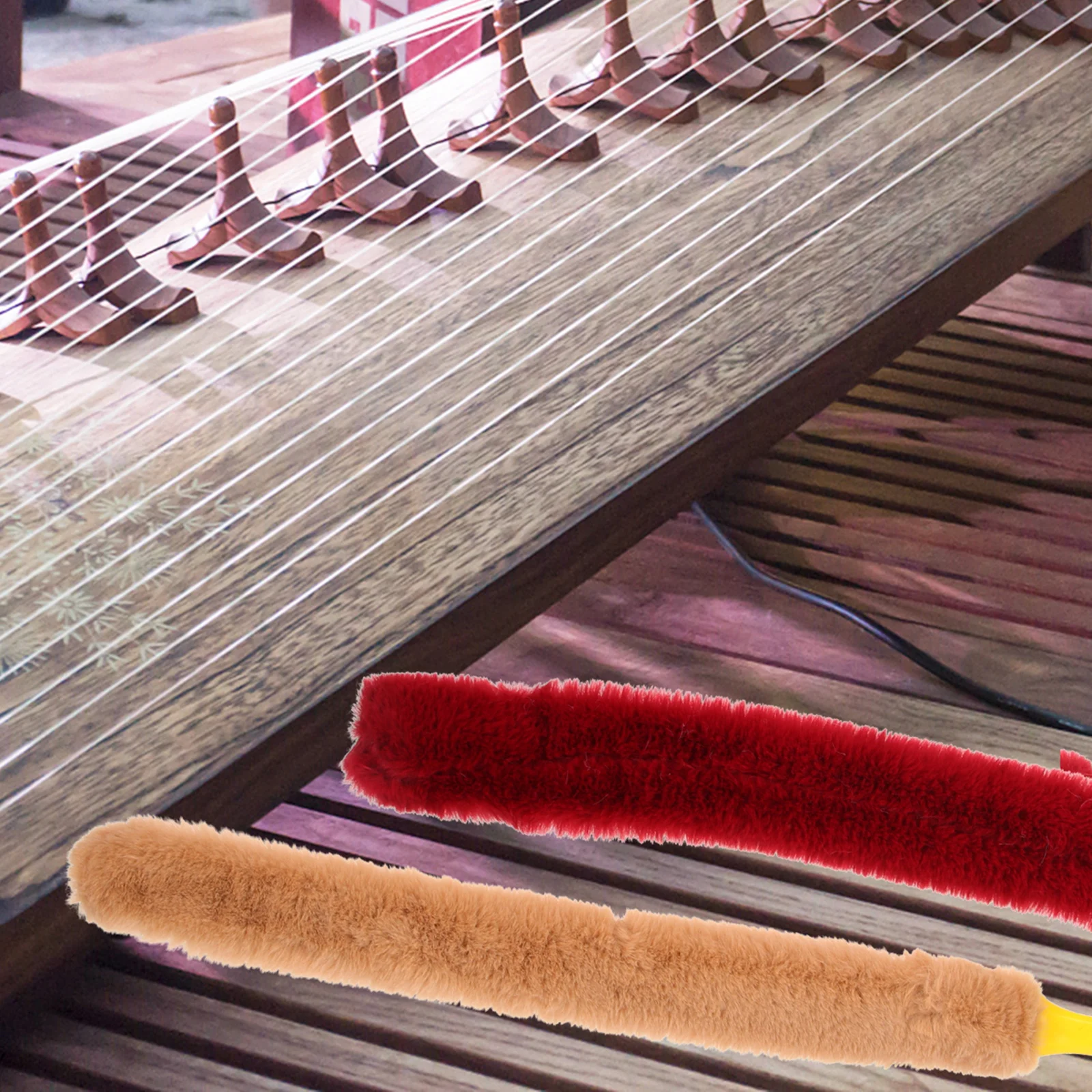 

Guzheng Cleaning Brush Instrument Dulcimer Accessory Guqin Cleaner Scrub Brushes for