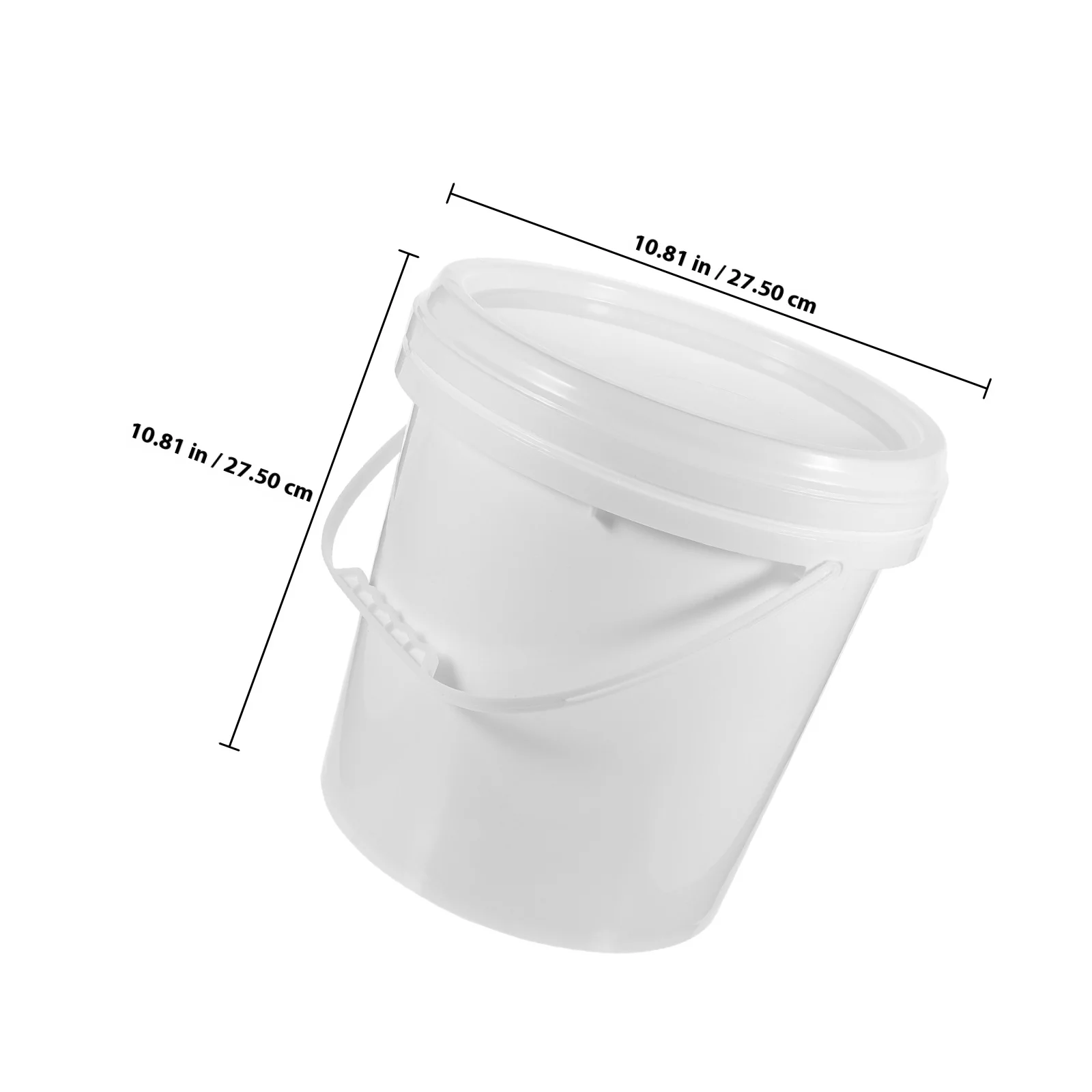 10L دلو الطلاء جولة الغذاء الصف Hdpe محكم باليد حاوية تخزين متعددة الوظائف لخلط الألوان الصباغ الفن الحرفية #6