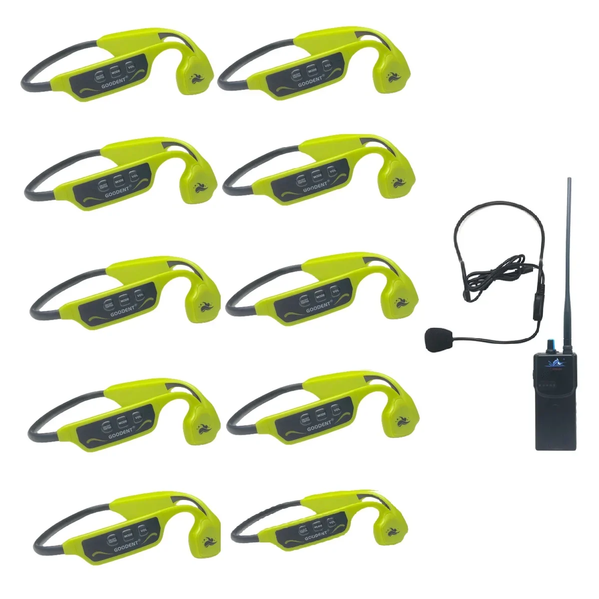 Real Time Feedback Aquatic Sports 1 H900 FM Transmitter with 10 H913C Swimmer Communication Swimtalk Training System