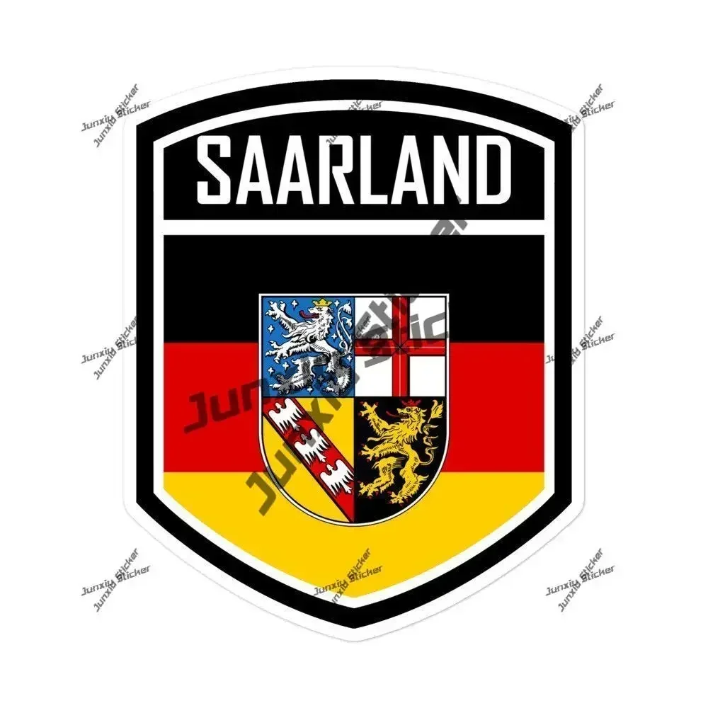 

Saarland Germany Sticker Saarland German Flag Emblem Stickers Vehicle Anti Scratch Exterior Accessories for Car Bumper Truck