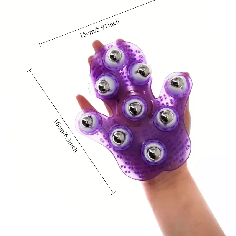 الكرة الدوارة تدليك الجسم قفاز العضلات لتخفيف الآلام الاسترخاء مكافحة مُدلك سلوليت لليد الرقبة الظهر الكتف الأرداف الرعاية الصحية