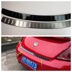 FOR Volkswagen Beetle 2012-2013 2014 2015 2016-2017-2019 Rear Trunk Bumper Protector Scuff Plate Rear Door Sill Car Accessories