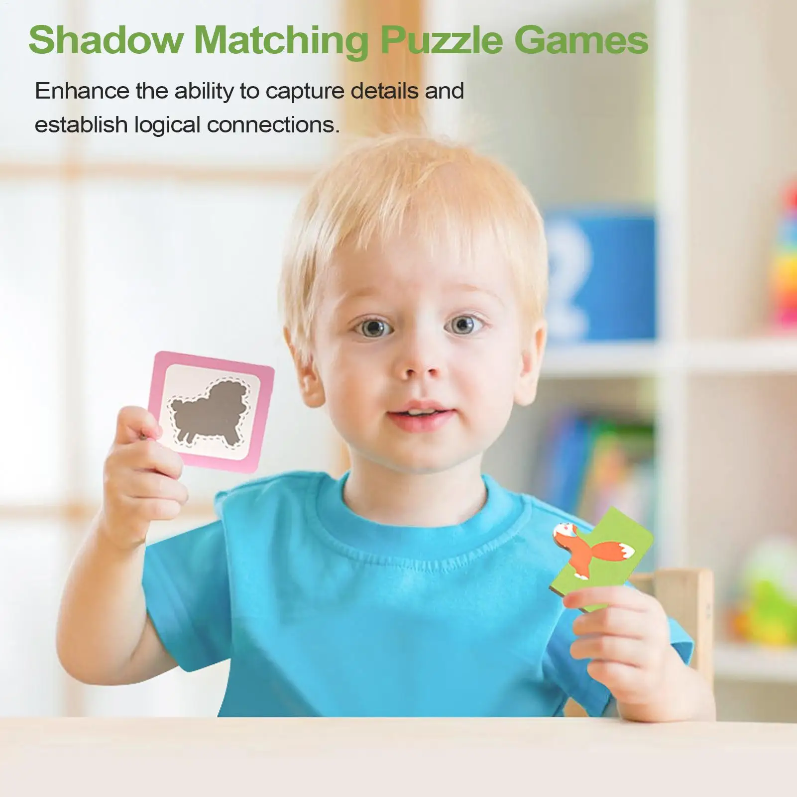 매칭 카드 퍼즐 세트 교육 활동 교실용 장난감 정렬 유치원 보육 여행 유치원 어린이 연령 3+