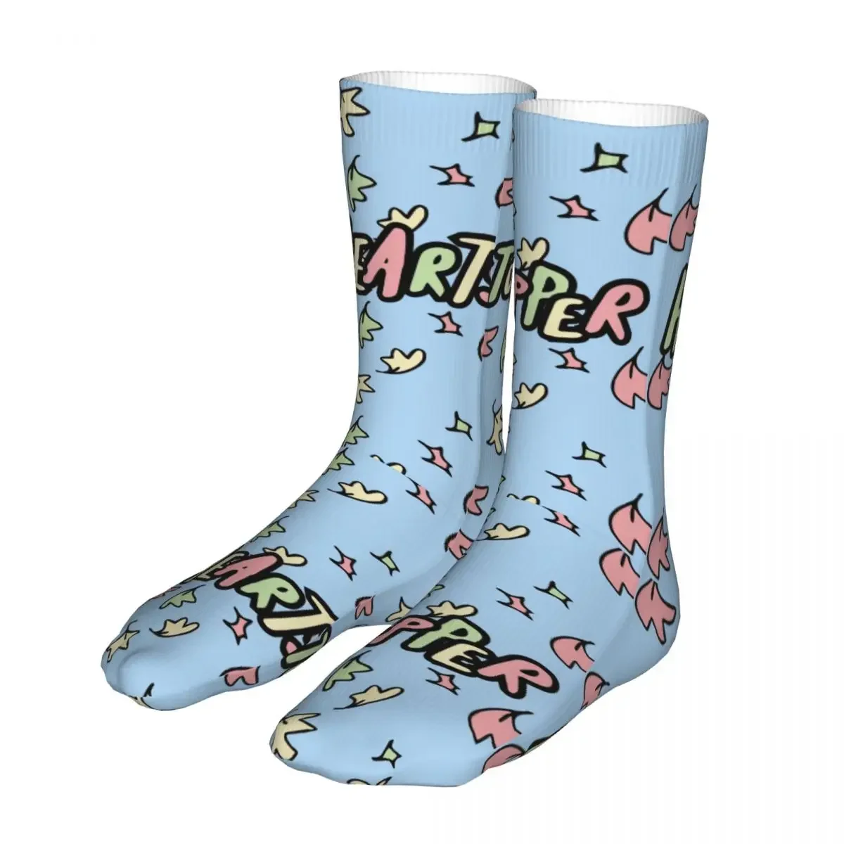 Heartstopper Leaves Pattern Socks Men Women Polyester Funny Happy Socks Crazy Spring Summer Autumn Winter Socks Gifts