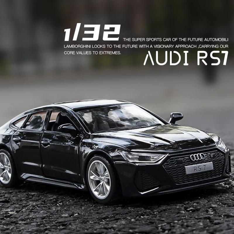 1:32 AUDI RS7 Coupe Alloy Car Model Simulation Diecast Metal Toy Vehicles Sports Car Model Sound Light Collection Childrens Gift