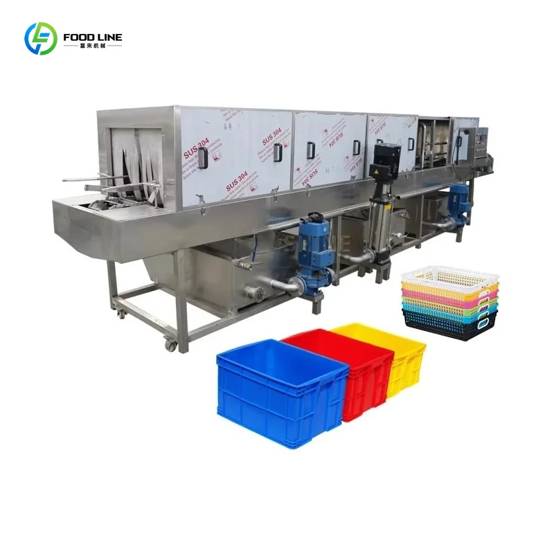 Customized Multifunctional Industrial Washing Machine For Plastic Crates Commercial Carpets And Chicken Cages