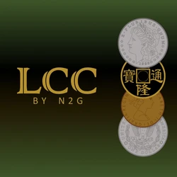 LCC by N2G change 4 coins to 1 magic tricks easy to do close up coin magic exquisite seamless prop collection