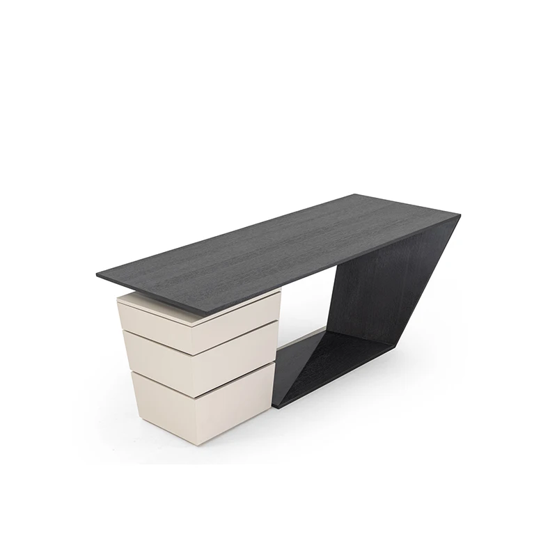 

！@Unique Designs Modern Office Furniture Director Office Table Baking Finish Base Office Luxury Boss Room Table