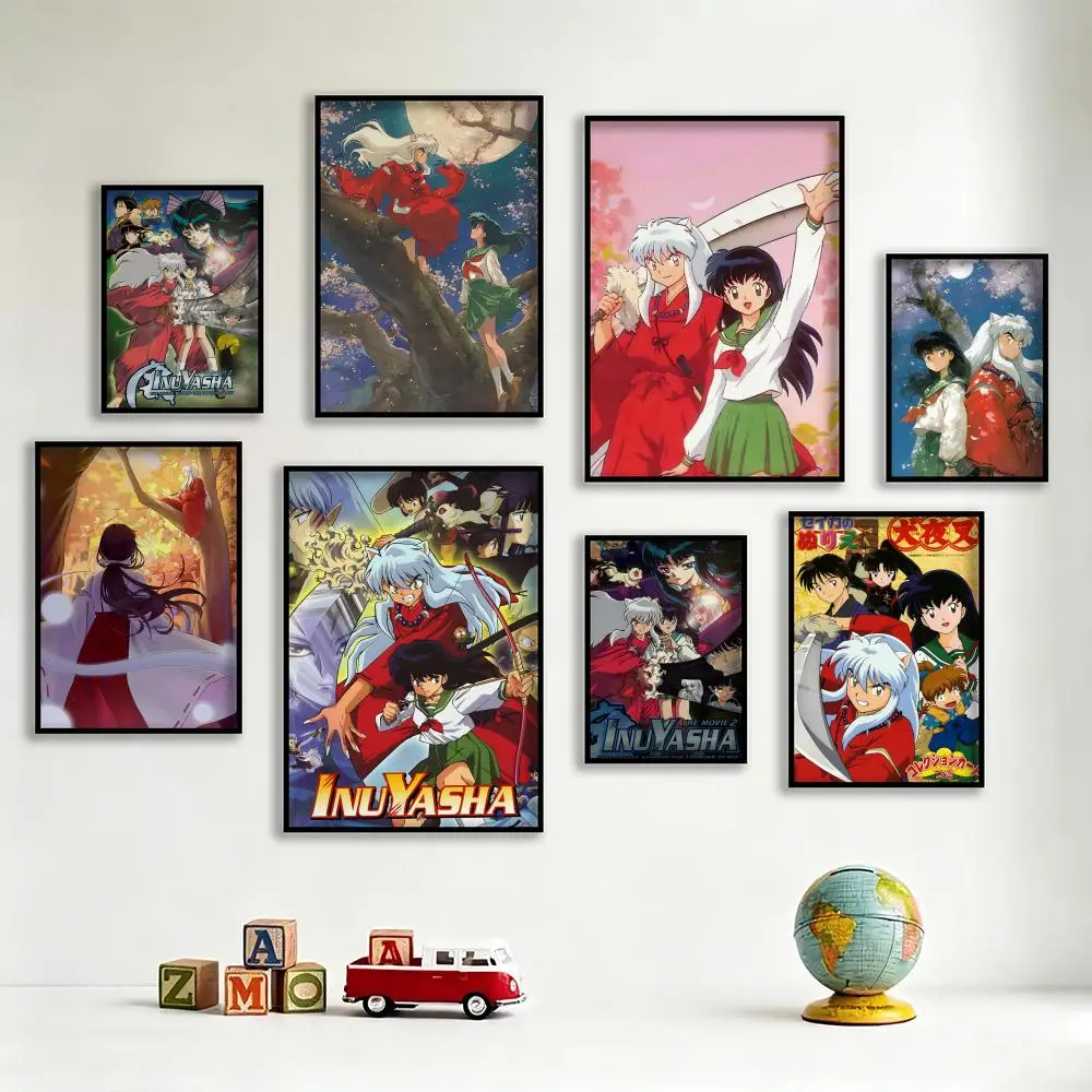 Anime I-Inuyasha Poster Artistic Stylish Wall Art for Home Office Bar Decor Living Ro Hot Reusable