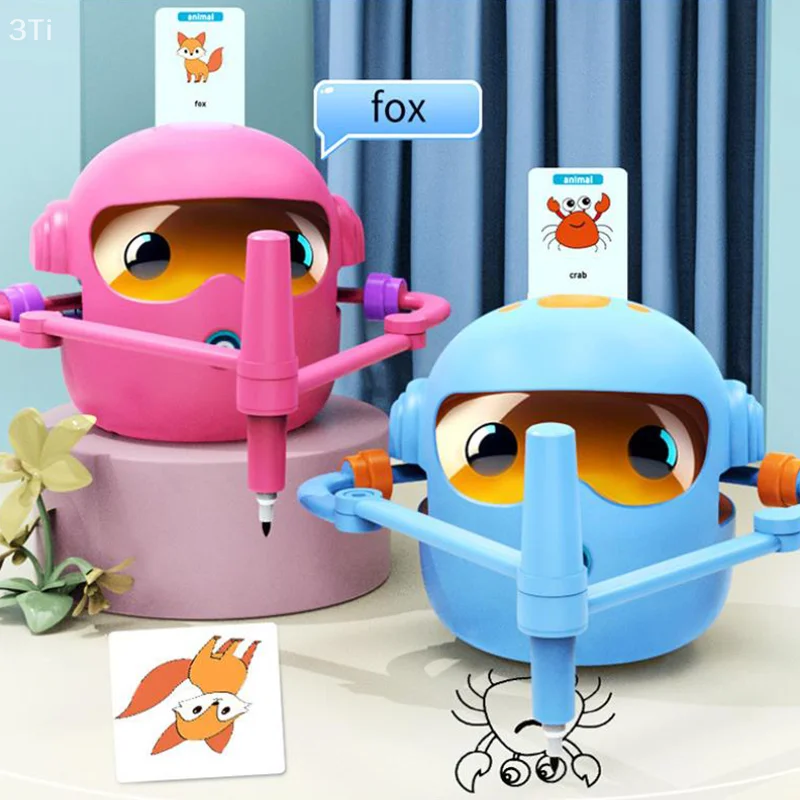 

Kids Interactive Educational Drawing Robot Automatic Painting Robot Learn To Draw Art Training Machine Intelligece Robot Toys