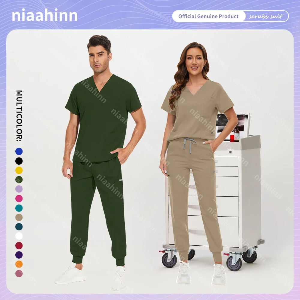 Wholesale Hospital Work Scrub Set Operating Room Medical Uniform Supplies Nursing Dental Surgery Suit Workwear Nurse Accessories