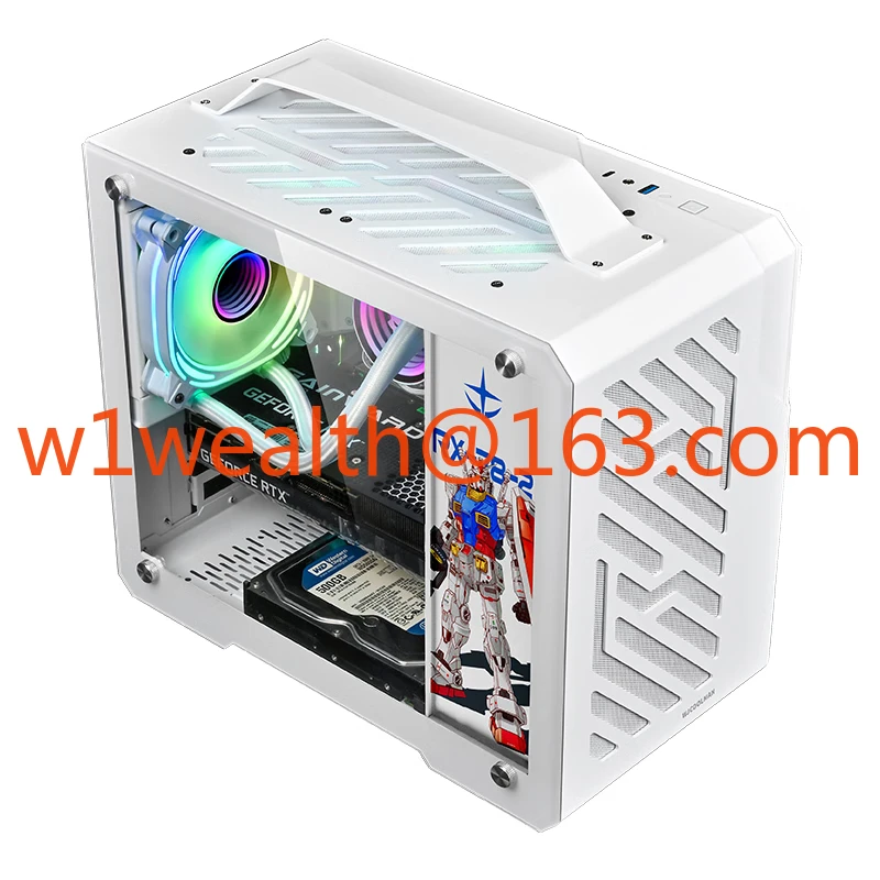 New Style Mid Tower M-ATX Mini ITX Computer Cases & Towers Portable Desktop Office PC Cabinet Case