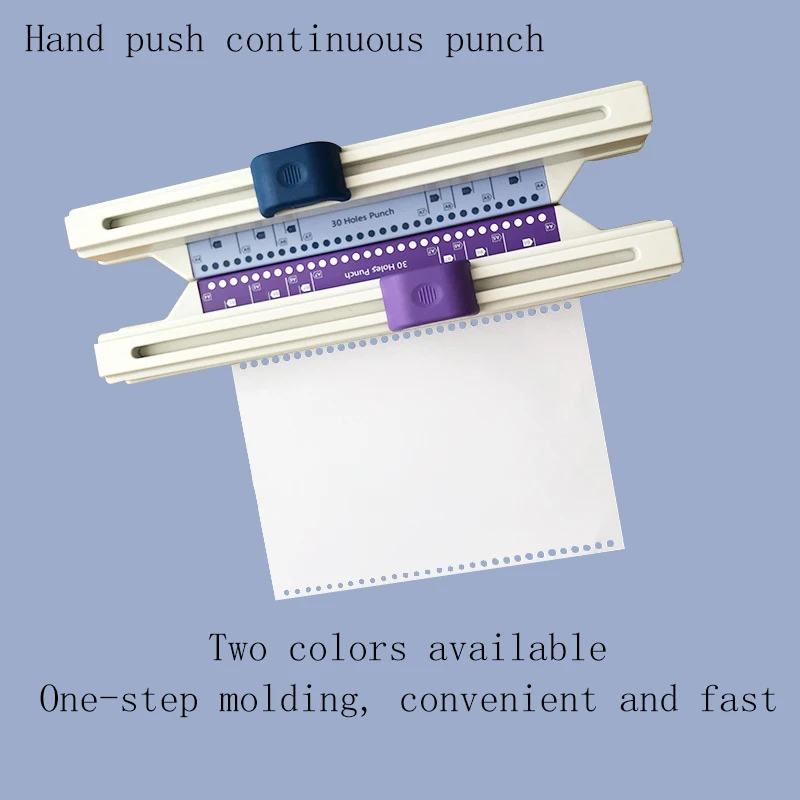 30 holes punchersliding light duty paper punch 30 holes A4 B5 A5 A7 B7 A6 B6 large capacity 5 sheets