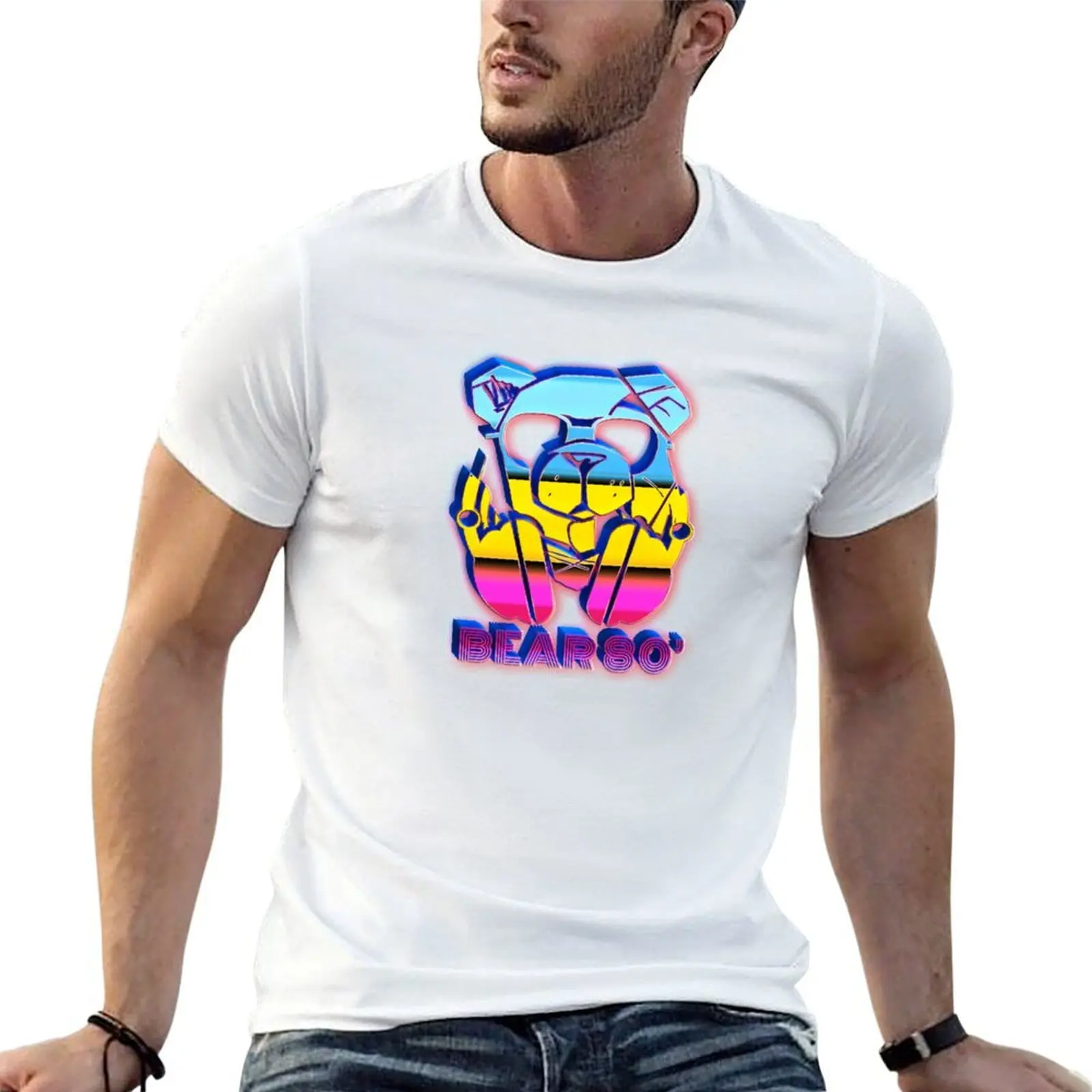 ROBUST BEAR RBST EIGHTIES STYLE 03 T-Shirt man t shirt heavy cotton g man t shirts for men T-Shirt