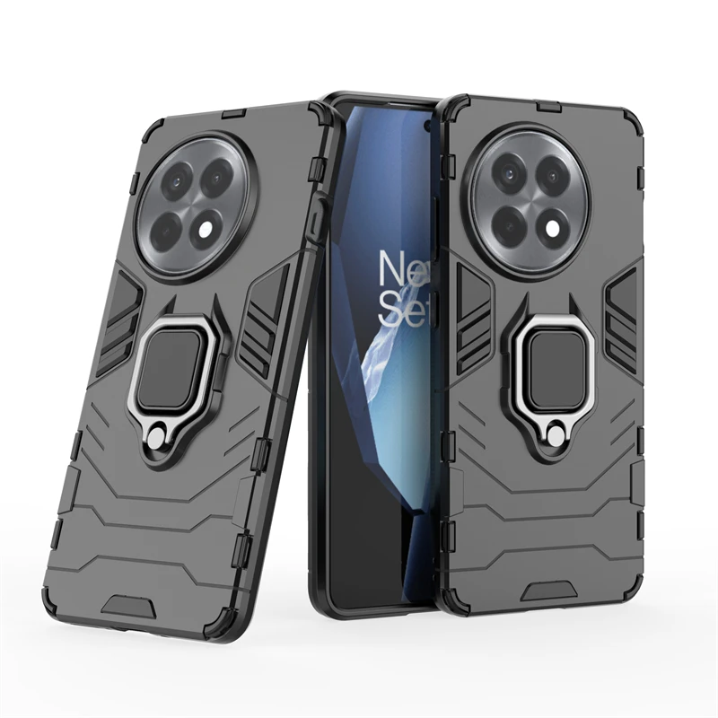 For OnePlus 13R Case Anti-knock Magnetic Finger Ring Holder Full Edge Back Case OnePlus 13R Cover For OnePlus 13R Case 6.78 inch