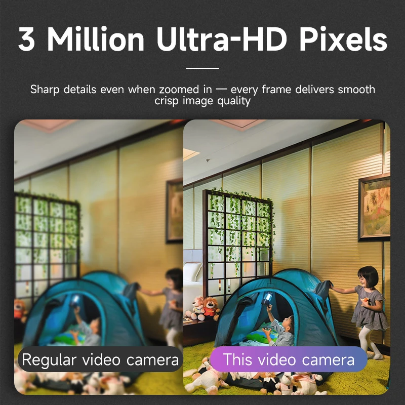 

Беспроводная мини-камера 2026 с Wi-Fi, HD-видеонаблюдение 1080P, камера безопасности с перезаряжаемой батареей и датчиком движения