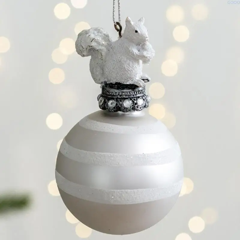 23GA Unique Glass Christmas Decorations With Retro Sparkles Design For Home Office Party Styling