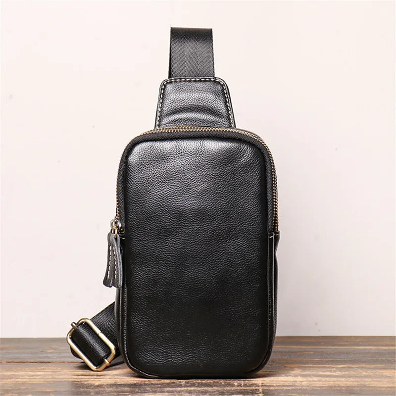 leather-litchi-pattern-men's-chest-bag-large-capacity-slant-crossbody-backpack-casual-ladies-oil-skin-single-shoulder-bag