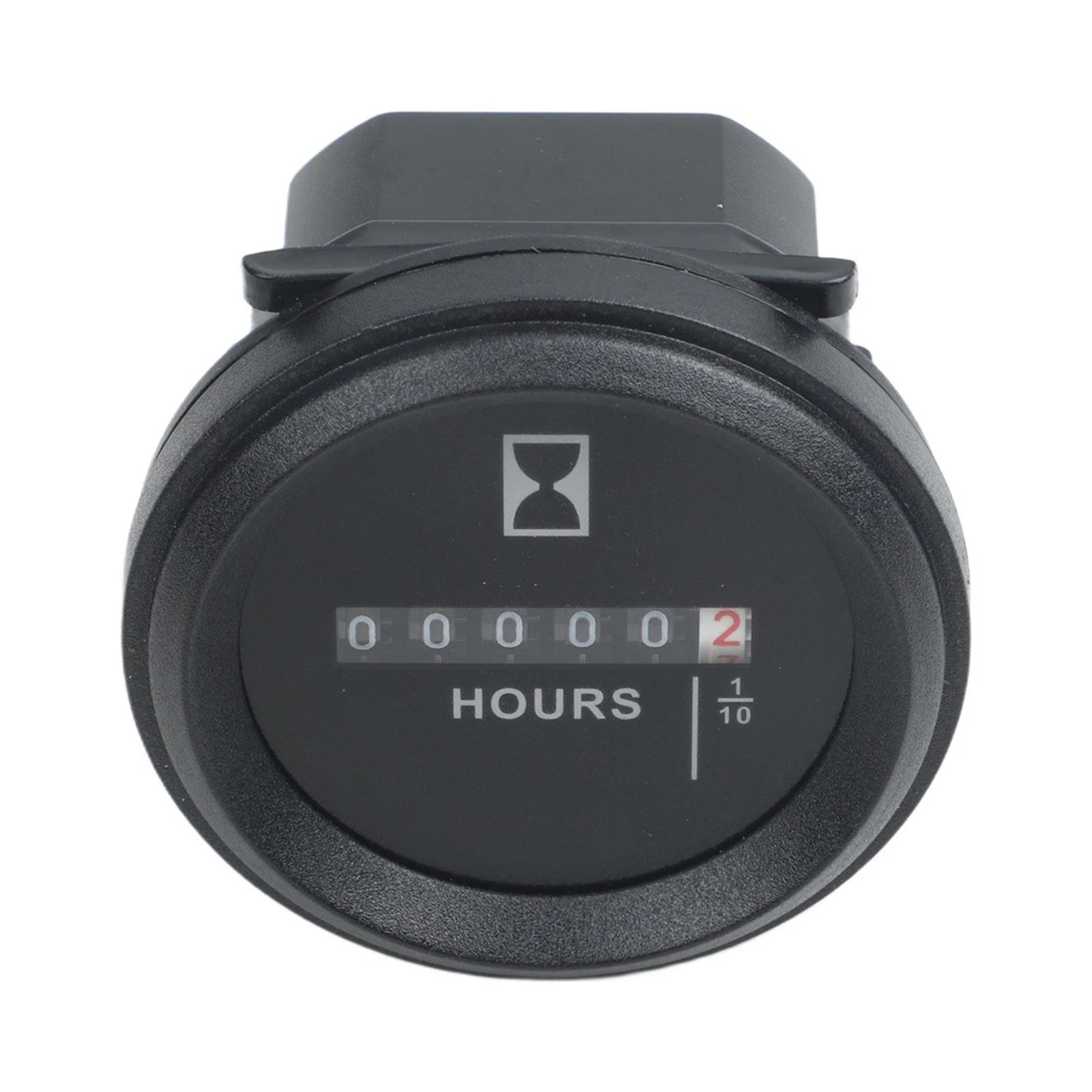 Digital Hour Meter Counter AC DC 6-80V Quartz Timer 0-99999.9H IP65 Waterproof For Marine Boat Car Truck Tractor Generator Engin