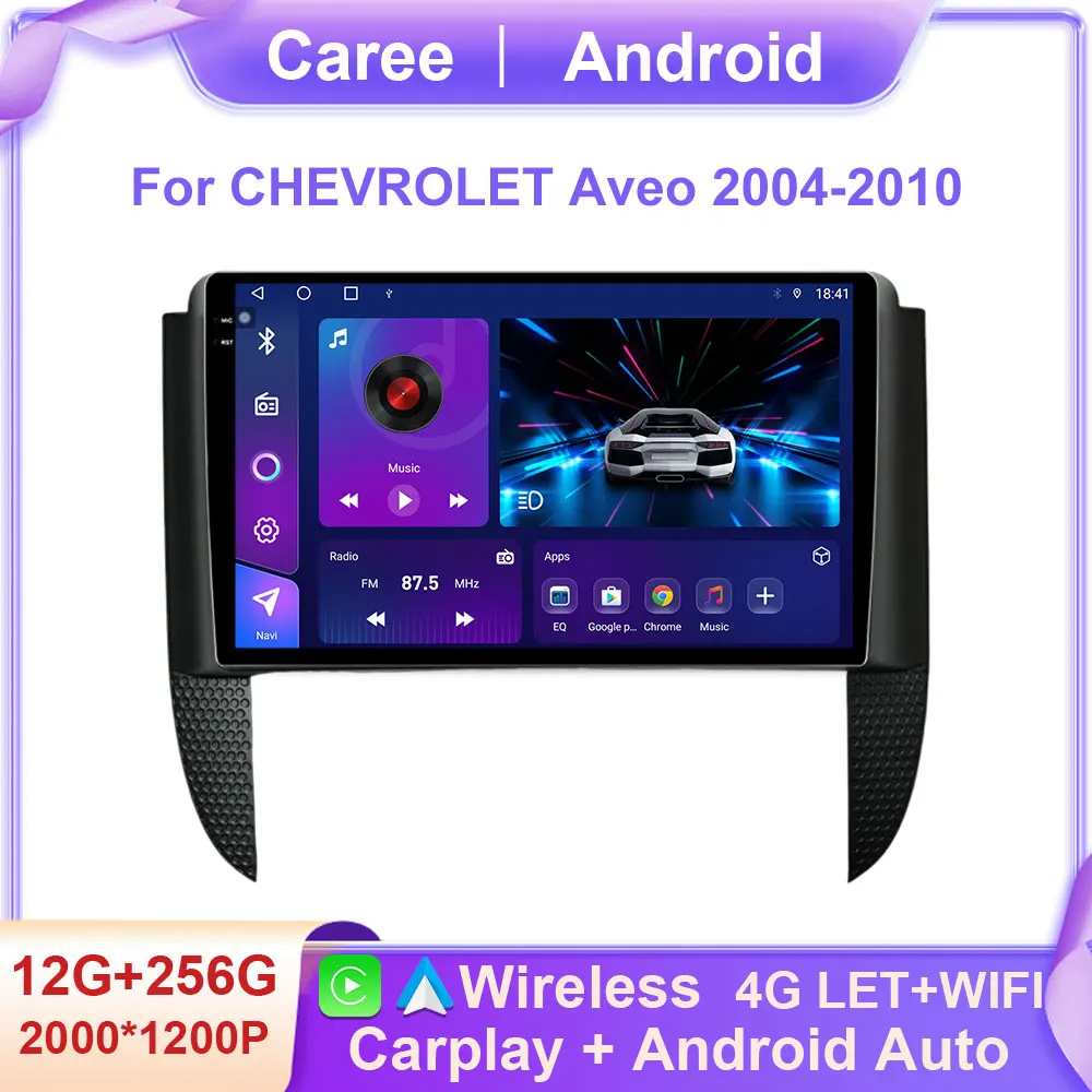 

Для CHEVROLET Aveo 2004-2010 Android автомобильный радиоприемник GPS-навигация мультимедийный плеер Carplay BT QELD видеоплеер головное устройство No 2 din