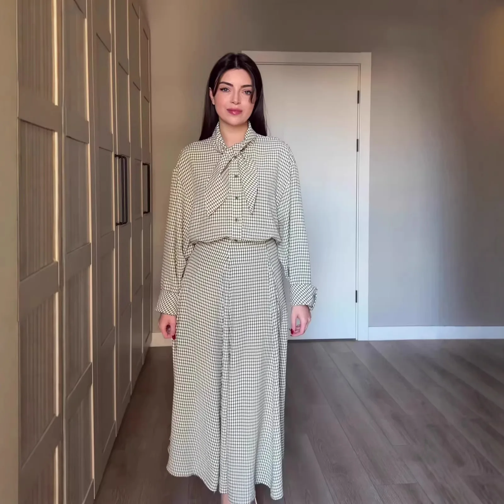 

2026 Spring Artistic Commuting Style Long-sleeved Loose-fit Dress Set Long Dress Robe Abaya Ramadan Dubai Luxury Islam Elegant