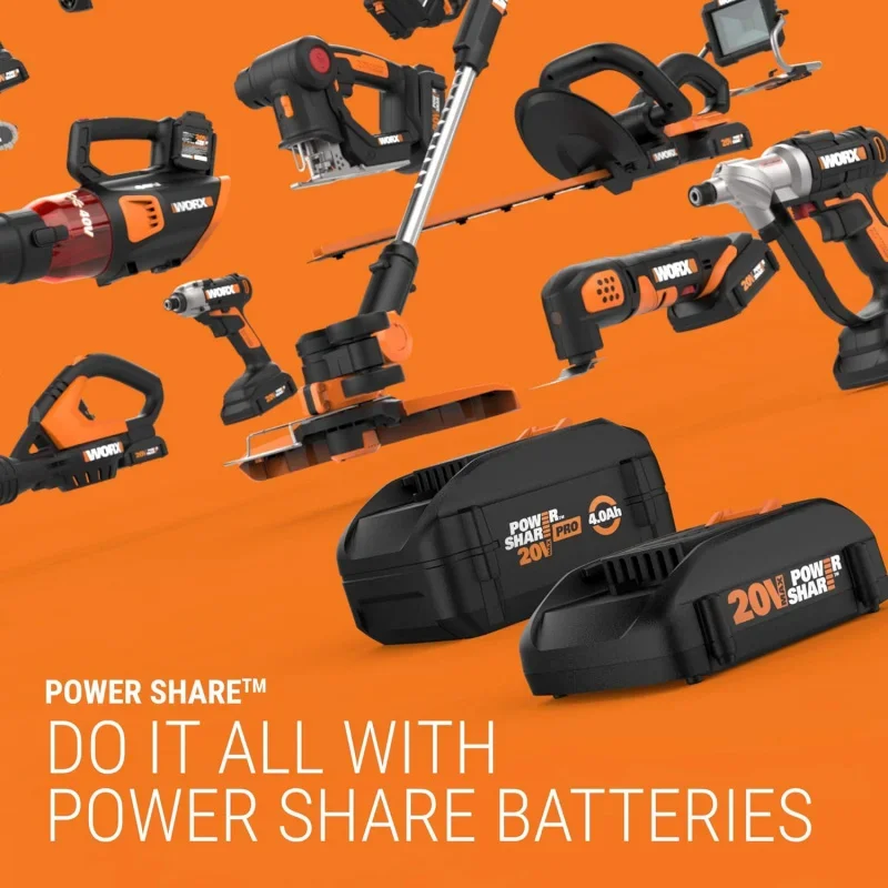 WG186 40V Nitro Power Share Cordless Attachment-Capable Driveshare 15