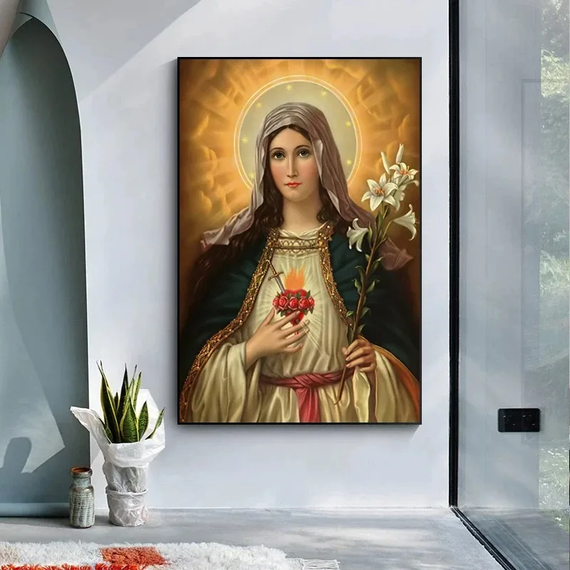 ملصق صورة المسيح العتيق ، لوحة قماشية مطبوعة ، سلسلة عقائدية دينية ، فن جداري للغرفة ، الكنيسة ، ديكور المنزل