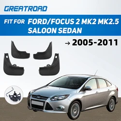 Car Mud Flaps Front Rear Mudguard Splash Guards Fender Mudflaps For Ford/Focus 2 MK2 MK2.5 Saloon Sedan 2005-2011